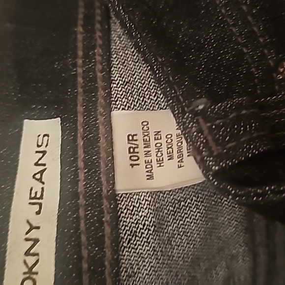 DKNY Navy Denim Jeans Size 10r EUC - Picture 4 of 4